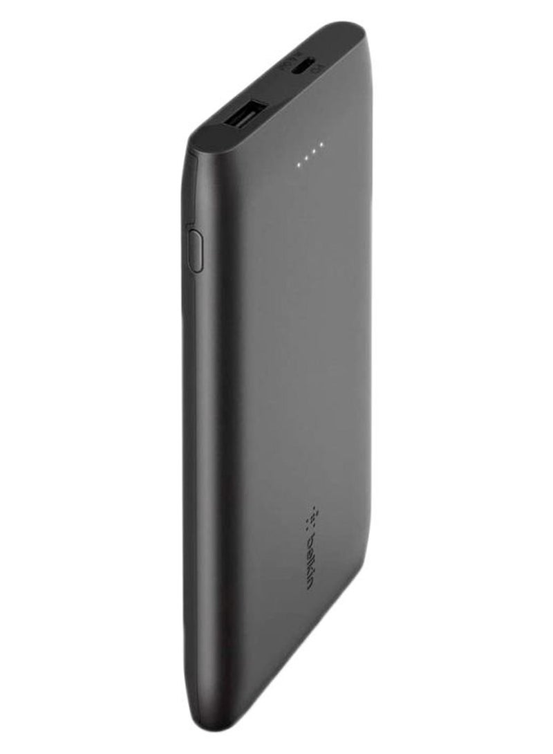 بيلكين باور بنك بمنفذ USB-C وتقنية PD سعة 10 آلاف مللي أمبير (شاحن محمول بشحن سريع ومنفذ USB-C + منافذ USB، وسعة 10000 مللي أمبير في الساعة) وبطارية احتياطية لأجهزة  جالاكسي، بيكسل، وآيفون وغير ذلك المزيد أسود - Image 1