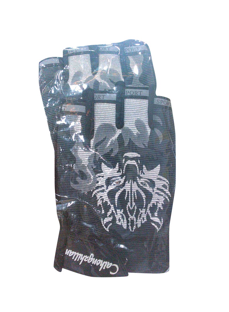 Athletiq Half-Finger Fitness Gym Gloves 16 x 12.5 x 0.6cm - Image 2