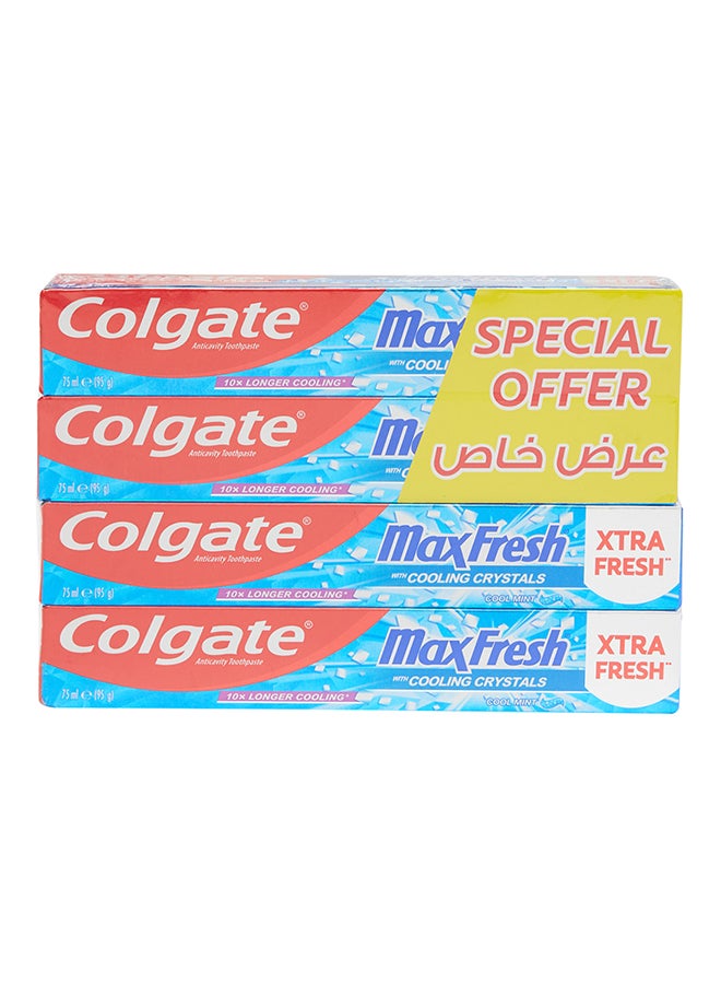 Max Fresh Toothpaste Cool Mint 75ml Pack of 4 - pnsku/N39777339A/45/_/1732554865/6f73a760-0913-46aa-a89e-14715cbc2d64