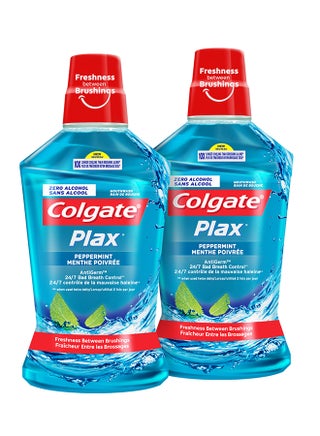 Pack Of 2 Plax Peppermint Mint Mouthwash blue 500ml - pnsku/N39777348A/45/_/1732554803/4d429f34-81f3-4044-9d7e-8b555ee2ab19