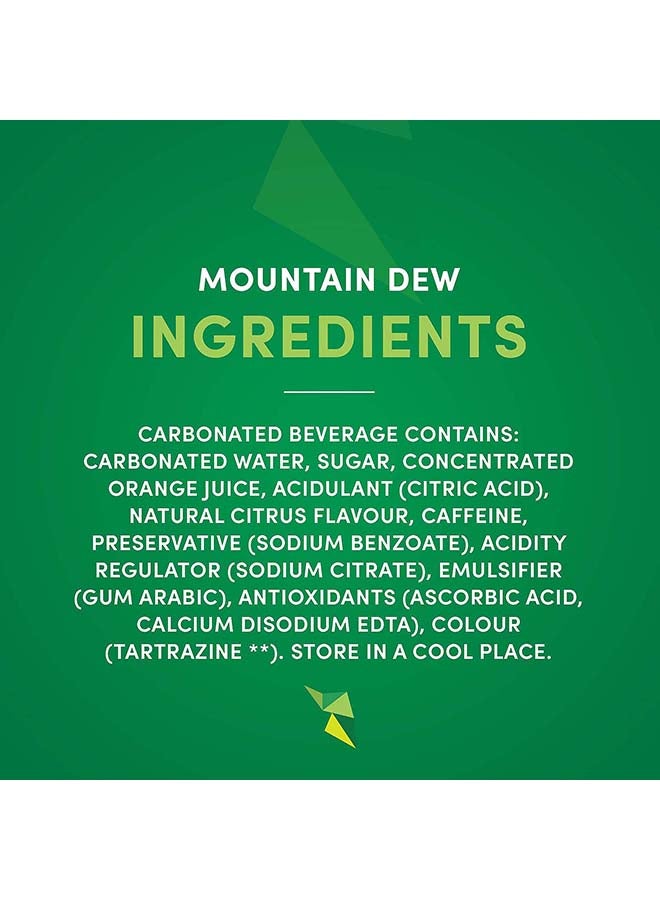 Mountain Dew Carbonated Soft Drink Cans 330ml Pack of 6 - Image 3