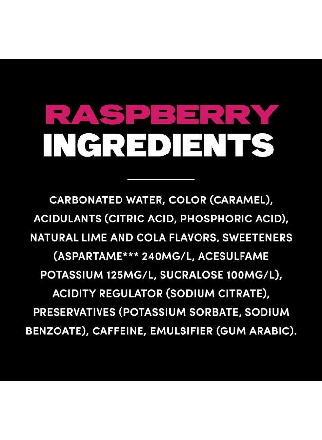 Pepsi - Zero Carbonated Soft Drink Raspberry Flavor No Sugar 330.0ml Pack of 6 - Image 1