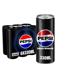 Carbonated Soft Drink Zero Calories And No Sugar Cans 330ml Pack of 6