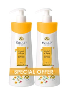Yardley Pack Of 2 Body Lotion English Blossom Multicolour 800ml  - Image 1