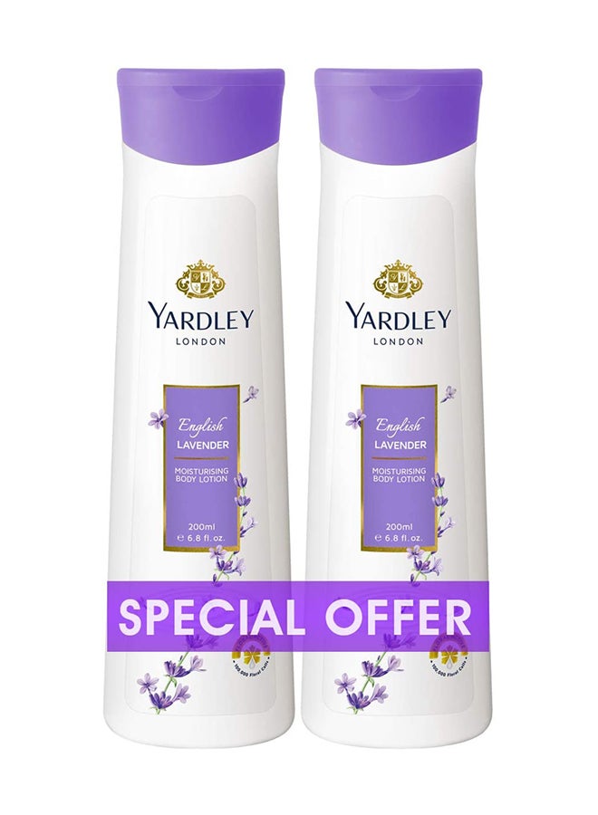 Yardley Body Lotion Lavender Pack Of 2 200ml - Image 1