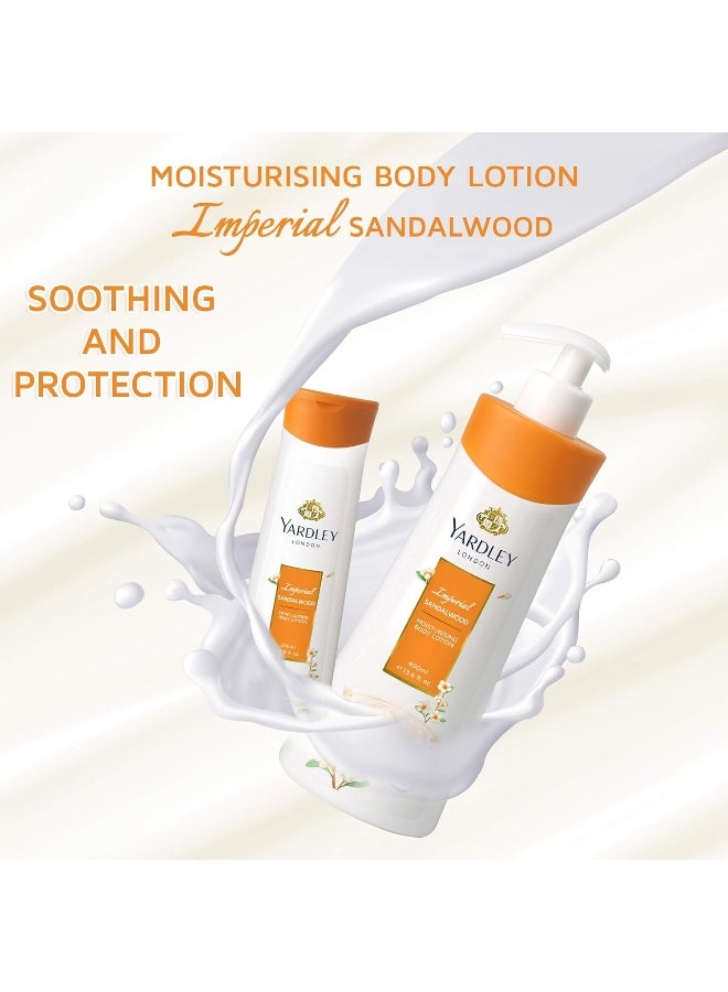 ياردلي لوشن جسم إمبريال بخشب الصندل من عبوتين 400ملليلتر - Image 2