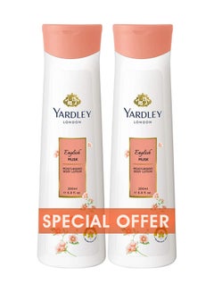 Yardley Pack Of 2 Body Lotion English Musk 400ml  - Image 1