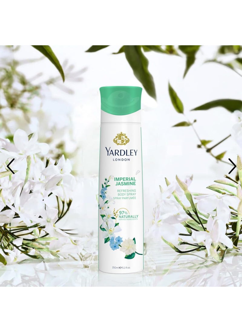 ياردلي بخاخ للجسم بعطر الأزهار والياسمين مجموعة من قطعتين 150ملليلتر - Image 2