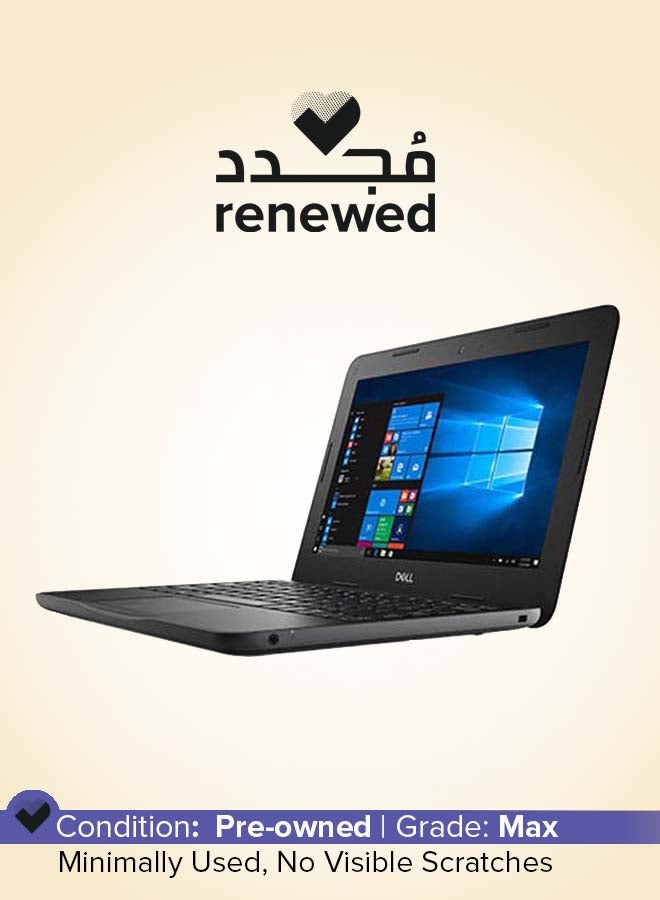 Renewed - Latitude 3190 Convertible-2-In-1 Laptop With 11.6-inch Display, Celeron Processor/4GB RAM/64GB Flash/1GB Intel UHD Graphics Black