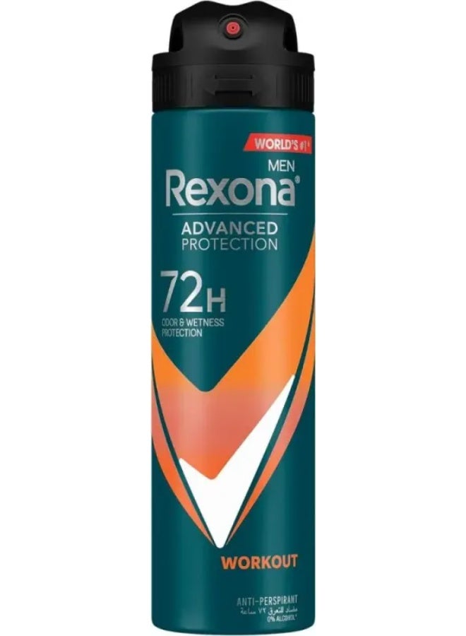 Rexona Men Antiperspirant Deodorant Workout Spray Multicolour 150ml