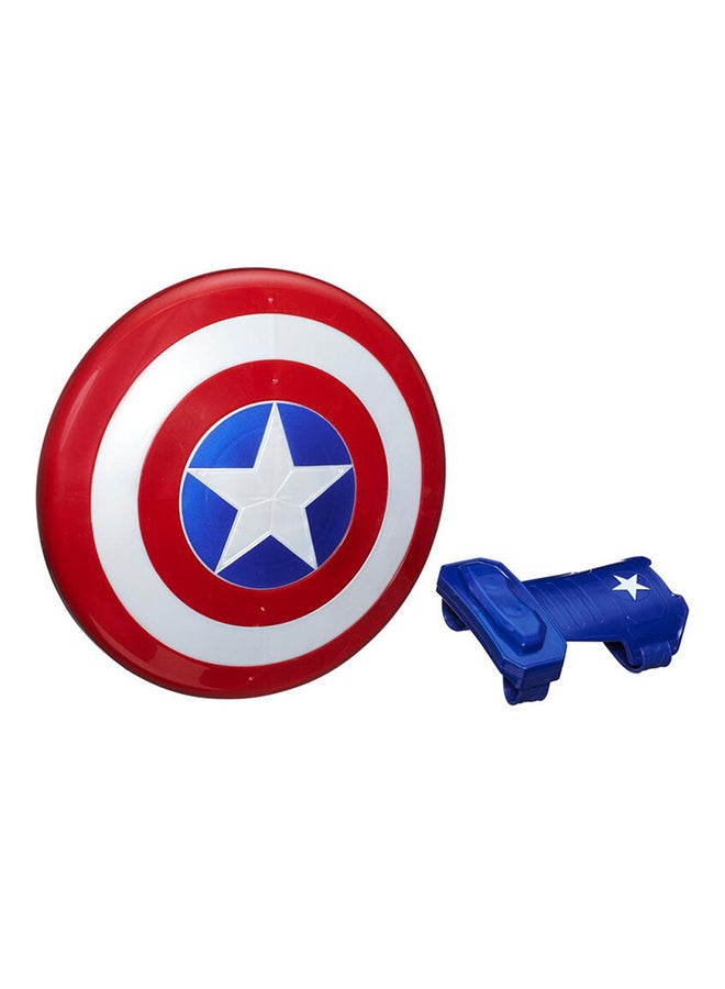 AVENGERS Marvel Avengers Captain America Magnetic Shield & Gauntlet - Movie-Inspired Action Toy, Avengers RolePlay Set, Throw Shield Like a Disc, for Kids Ages 5+ - Image 2