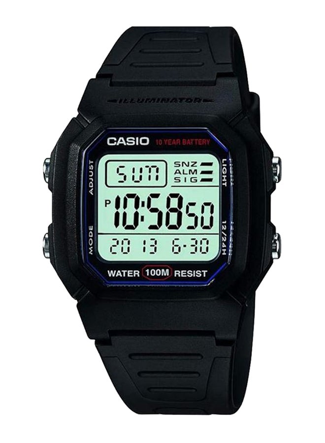 كاسيو مُجدد - ساعة يد رقمية من سلسلة مناسبة للشباب طراز W-800H-1AVDF للرجال - Image 1