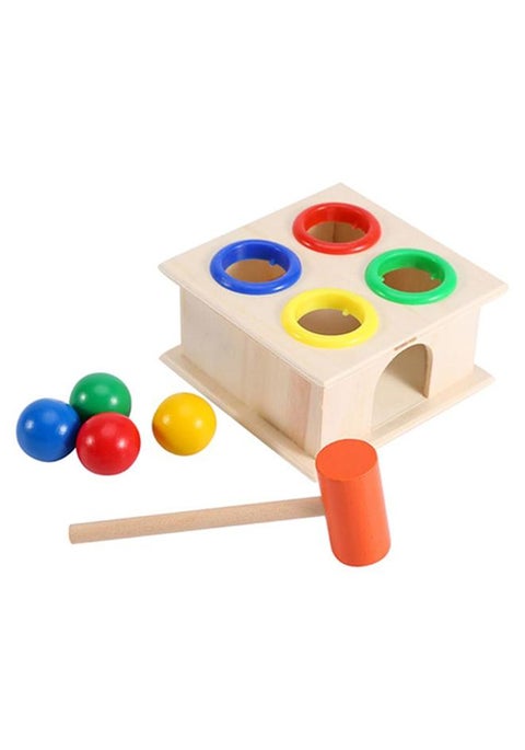 Wooden Hammering Game Box With Balls