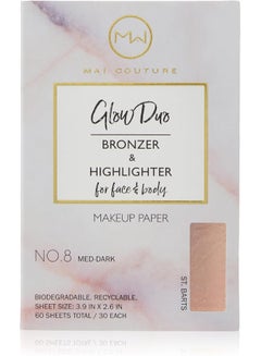 Mai Couture Glow Duo Makeup Paper No.8 Med-Dark  - Image 3