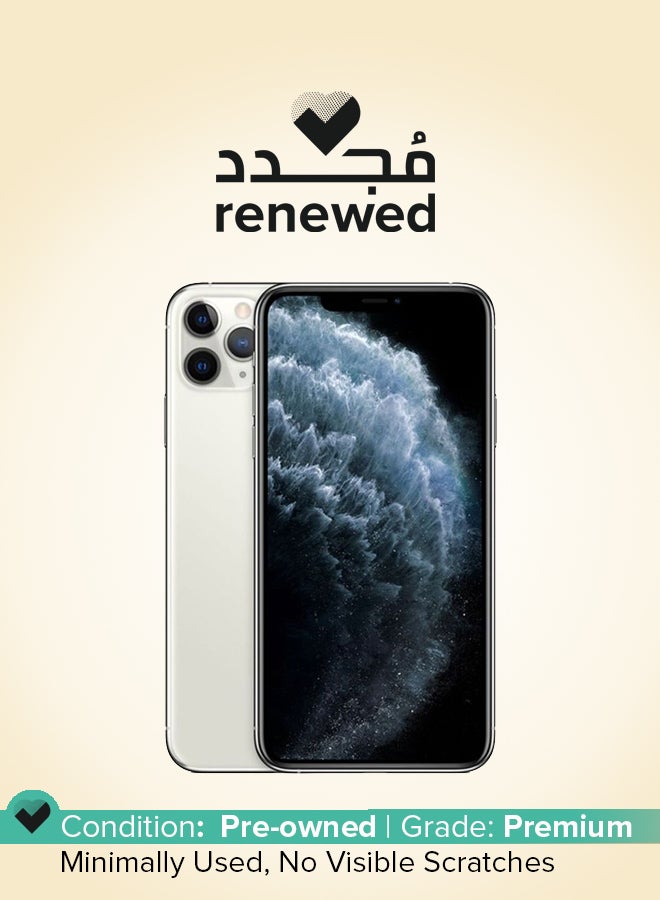 Apple Renewed - iPhone 11 Pro Max 256GB Silver 4G With Facetime - International Version  - Image 1