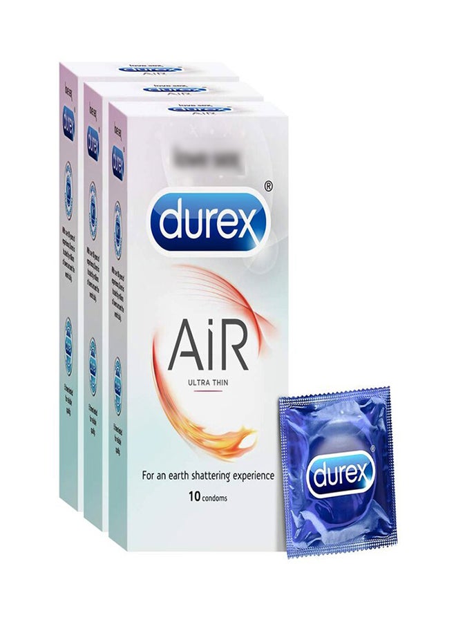 Durex - Air Ultra Thin Condoms - 10 Count (Pack of 3) - Image 1