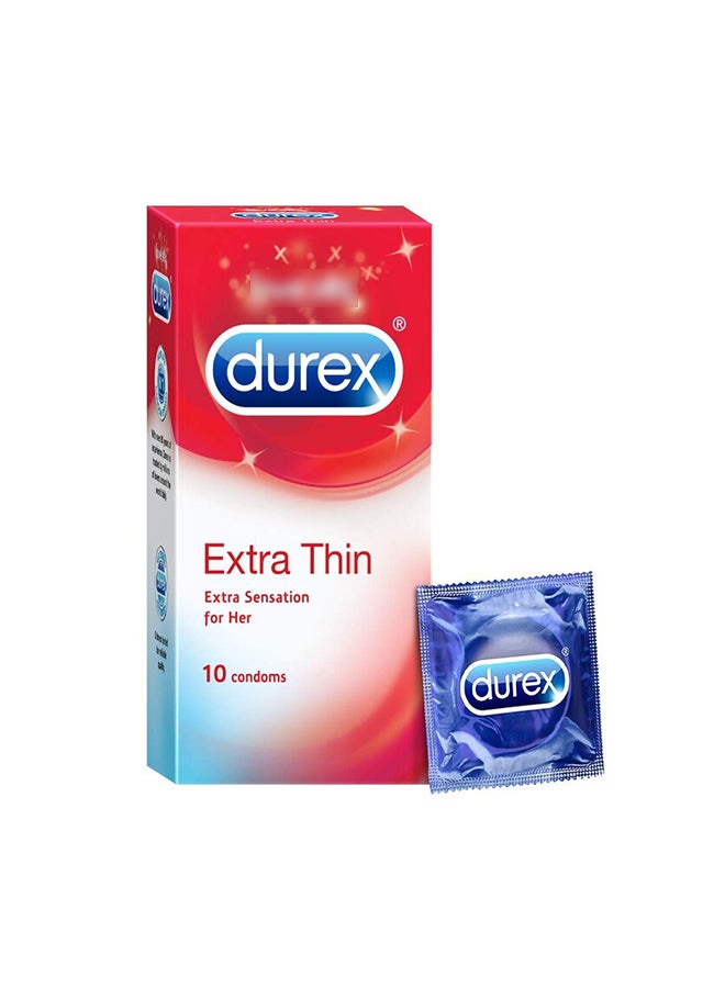 Durex Extra Thin Condoms - 10 Count