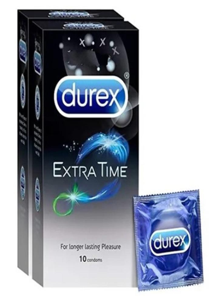 دوريكس عبوتان من الواقيات الذكرية إكسترا تايم مكونتان من 10 قطع