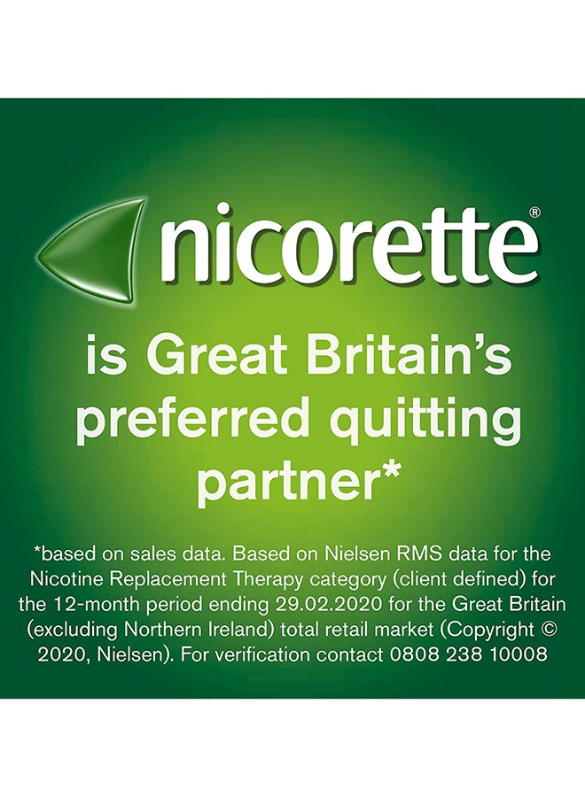 nicorette 105-Piece Icy White Teeth Whiteness And Smoking Aid Chewing Gum 4Mg  - Image 4