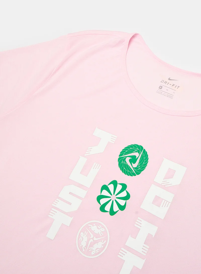 Nike Icon Clash Running T-Shirt Pink