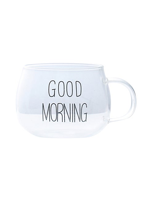 Glass Breakfast Cup Clear 380ml