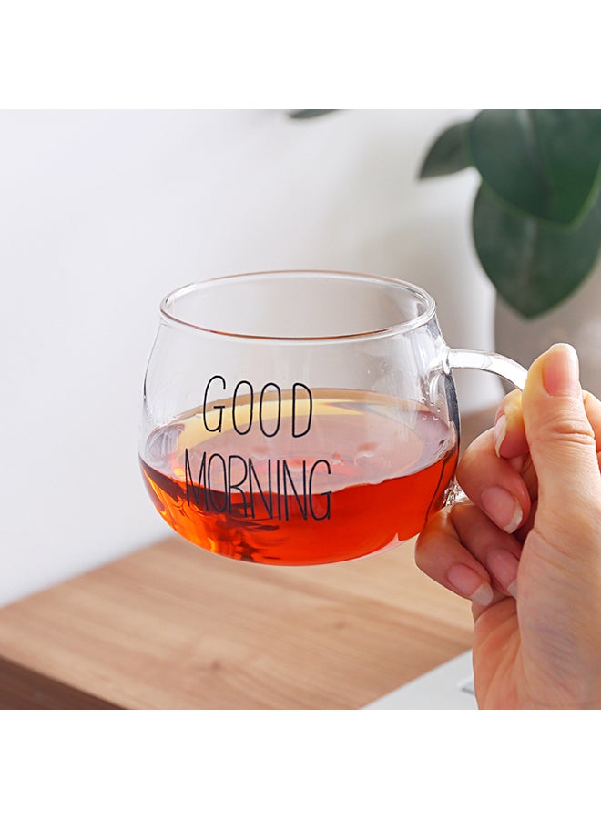 Glass Breakfast Cup Clear 380ml