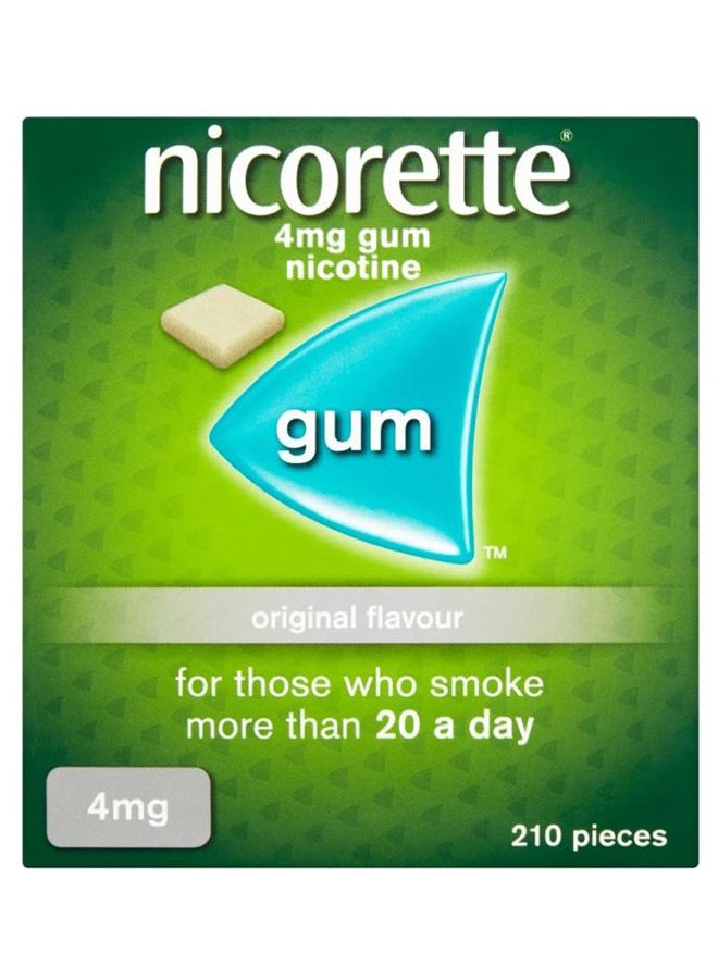 nicorette - Original Flavour 4Mg Gum 210 Count - Image 1