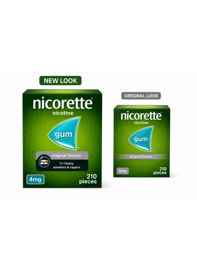 nicorette Original Flavour 4Mg Gum 210 Count - Image 1