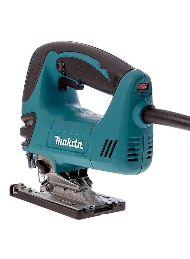 Makita - Jig Saw Machine, 720W, Cutting Capacity 135mm, 800~2800spm, 2.4kg Blue/Black/Silver 236x73x207mm - Image 1