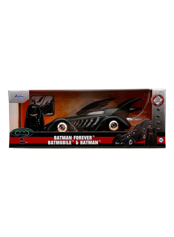 JADA Toys Metal Die-Cast Batman Forever Batmobile Figure, Toys for Kids and Adults – 1:24 Scale, Black - Image 4