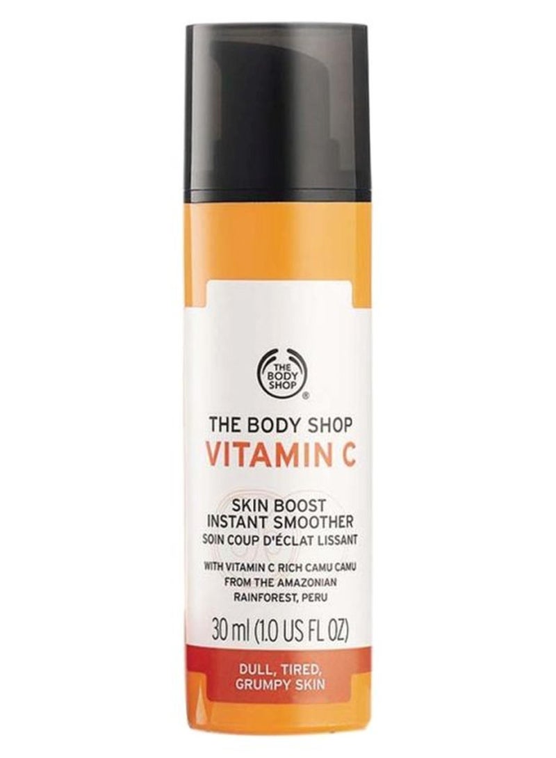 THE BODY SHOP Vitamin C Instant Smoother Face Serum – Hydrating & Brightening Serum for Silky Smooth Skin | Moisturizes Deeply, Reduces Acne & Pimples, Boosts Natural Glow | Lightweight, Non-Greasy Formula, 30ml - Image 1