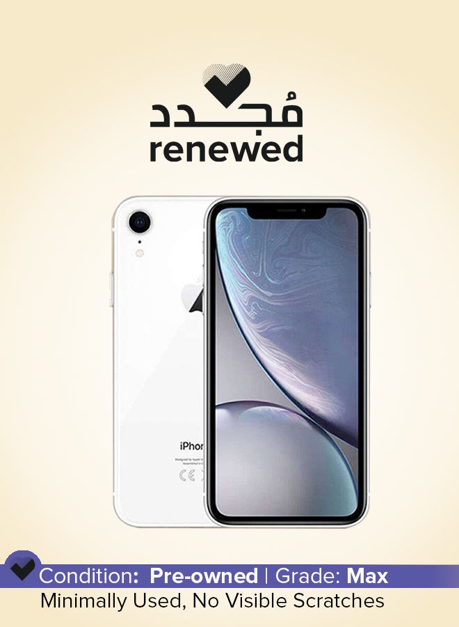Apple - Renewed - iPhone XR 64GB White 4G With Facetime - International Version - Image 1