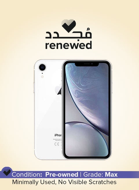 Renewed - iPhone XR 64GB White 4G With Facetime - International Version