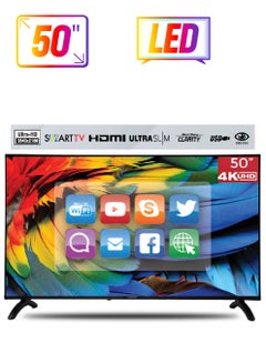 تلفزيون 50 بوصة 4K سمارت LED أندرويد، معدل تحديث 60 هرتز