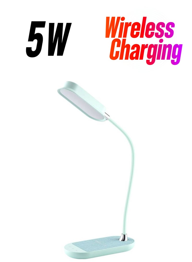 Momax - Wireless Charging Base With QLED Flex Mini Lamp Blue - Image 1