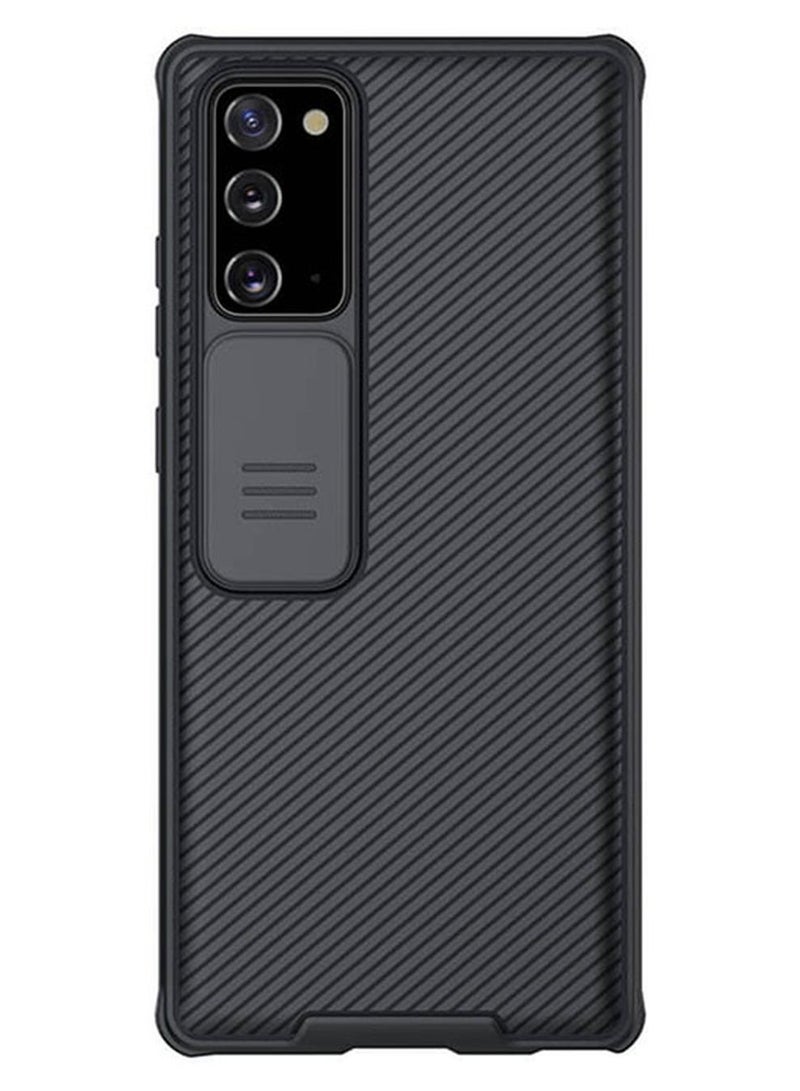 نيلكين غطاء حماية واقي لهاتف سامسونج جالاكسي نوت 20 النسخة 5G مع فتحة حماية منزلقة للكاميرا من السلسة كام شيلد أسود - Image 1