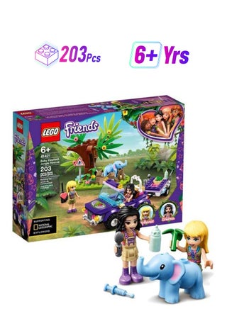 41421 203-Piece Friends Baby Elephant Jungle Rescue Building Set 203 6+ Years - pnsku/N39930500A/45/_/1749117572/5f867ffa-42cd-4012-846a-8faeb94a9771