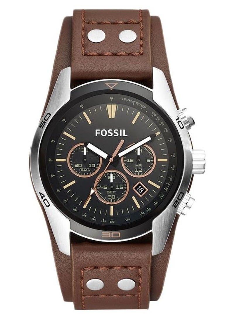 FOSSIL Men's Coachman Chronograph Watch CH2891 - 44 mm - Brown - Image 1