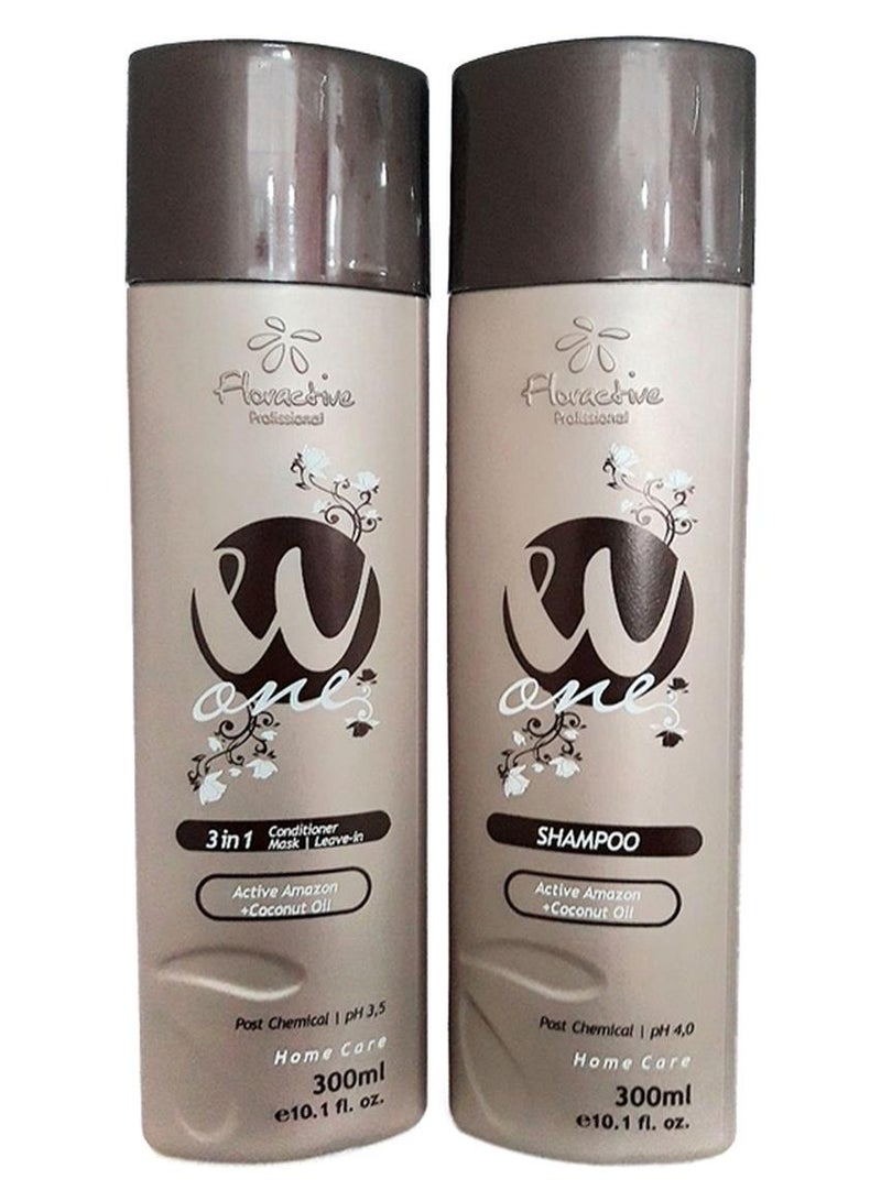 Pack Of 2 Shampoo With Conditioner 300ml