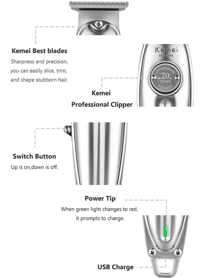 Kemei - Professional Hair Clipper KM-1949 Multicolour - Image 1