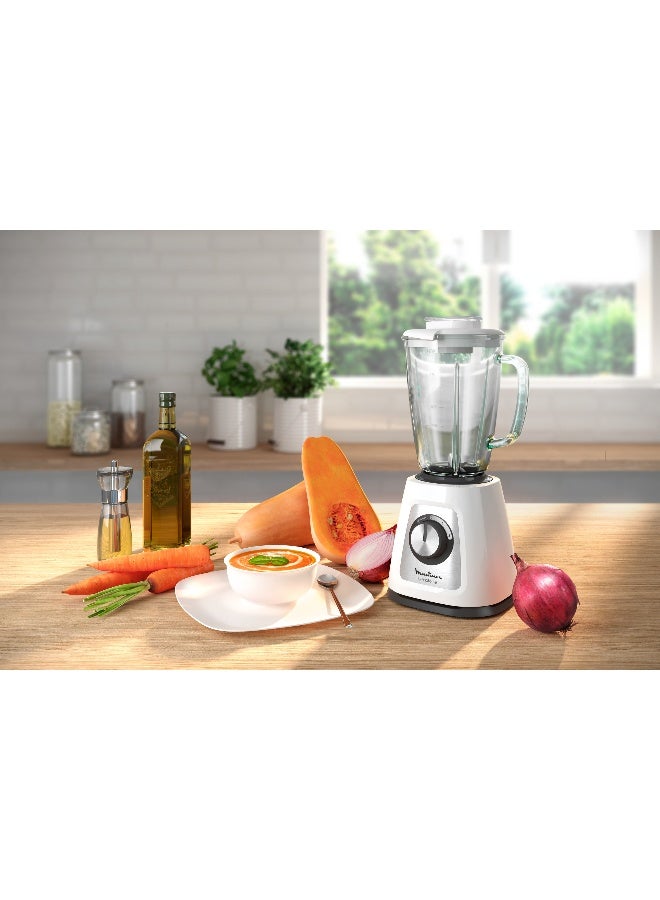 مولينكس خلاط بليند فورس إبريق زجاجي بسعة كبيرة، مريح، صحي، سعة 1.75 لترًا وقوة 700.0 وات LM435127 الأبيض/الشفاف 1.75 L 700 W LM435127 أبيض/ شفاف - Image 5