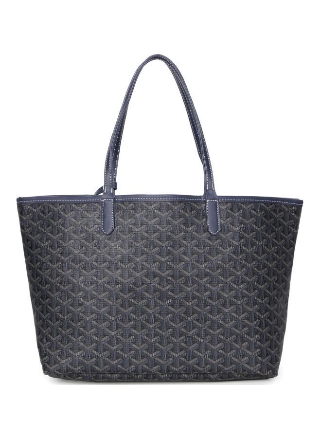 Printed Shopper Tote Grey - Image 2