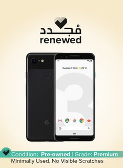 Renewed - Pixel 3 Just Black 4GB RAM 64GB 4G LTE