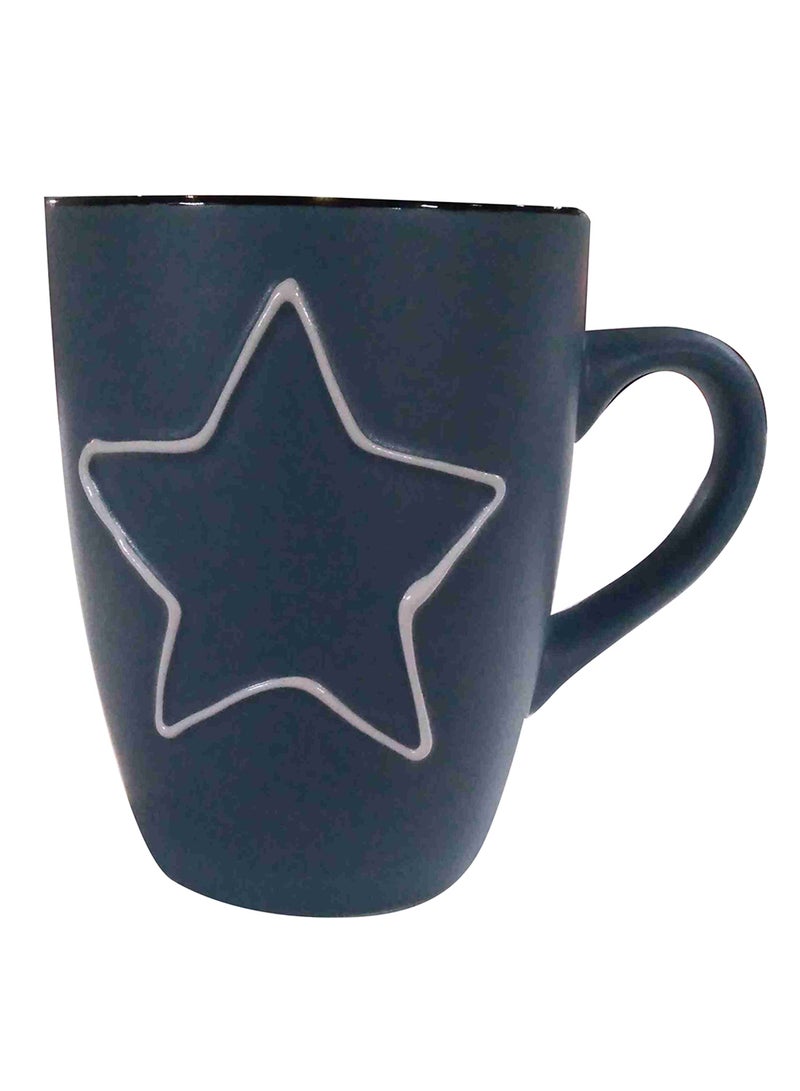 رويال فورد مج قهوة بطبعة نجوم رمادي / أبيض / أسود - Image 1