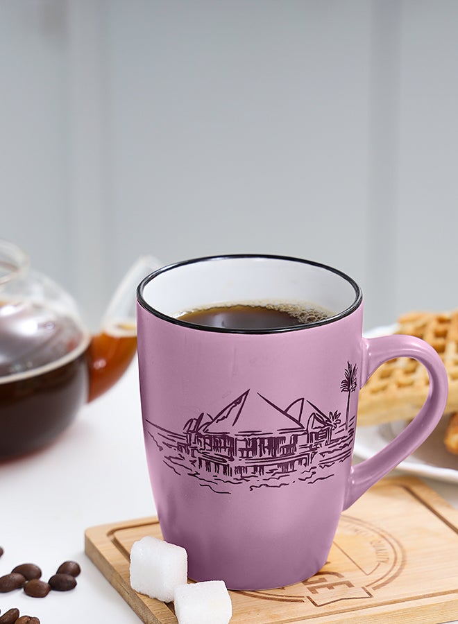 Royalford 380Ml Ceramic Mug Multi Color Assorted Color Pink/Black - Image 5