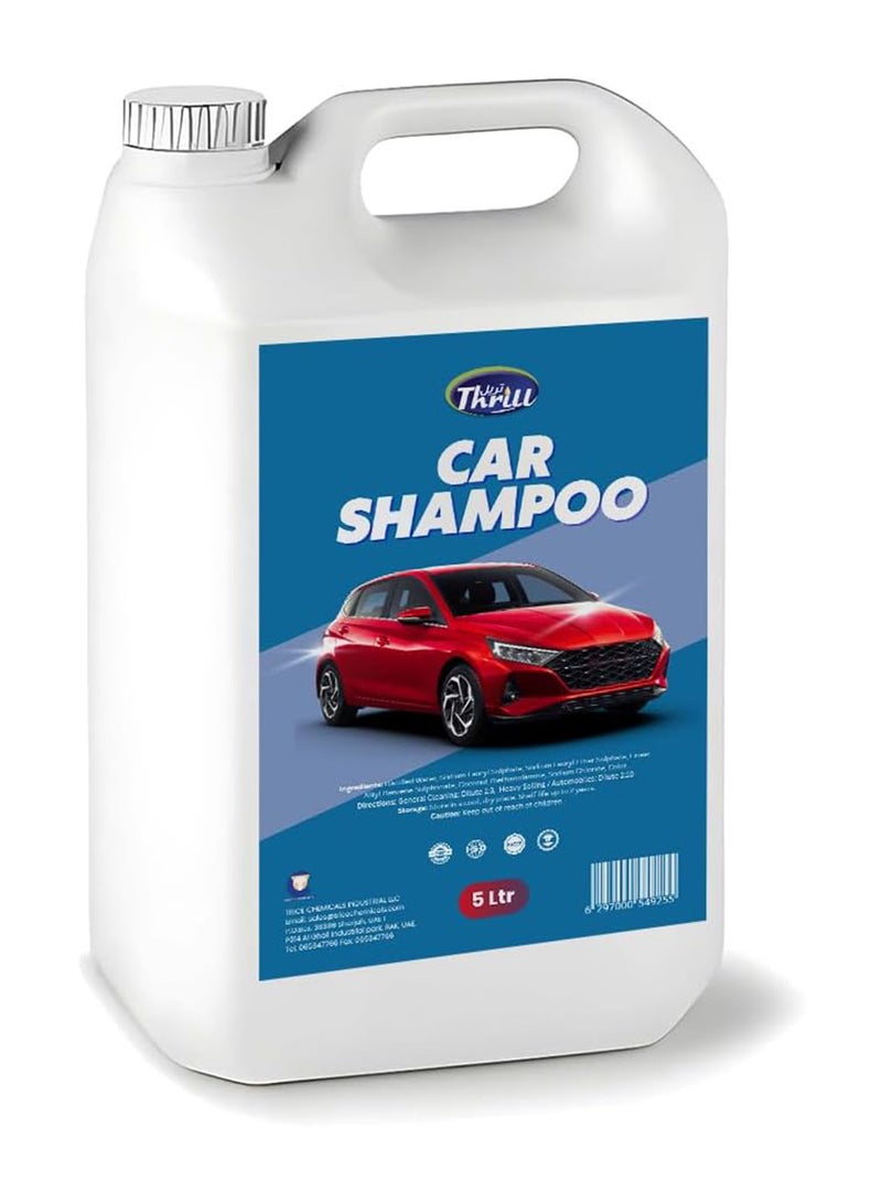 Thrill 5 Litre Car Shampoo – Powerful Foam Cleaner for Car Wash | Ideal with Pressure Washer & Car Accessories - Image 1
