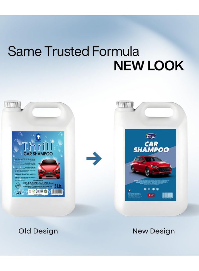 Thrill 5 Litre Car Shampoo – Powerful Foam Cleaner for Car Wash | Ideal with Pressure Washer & Car Accessories - Image 5