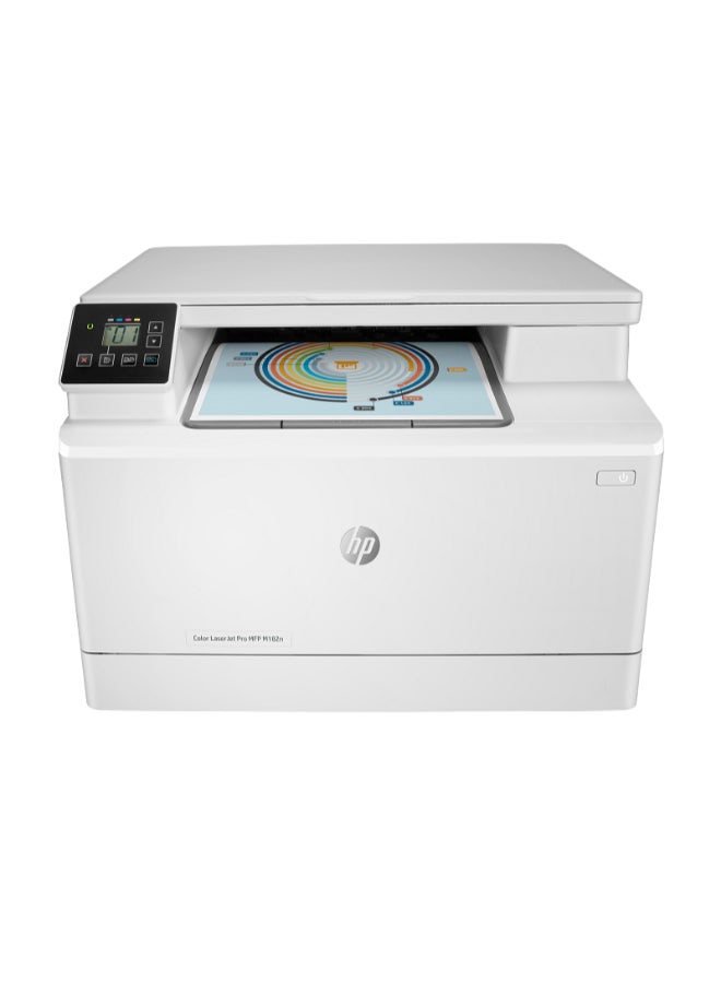 HP MFP M182n Color LaserJet Pro Printer 11.5x16.5inch White - Image 1