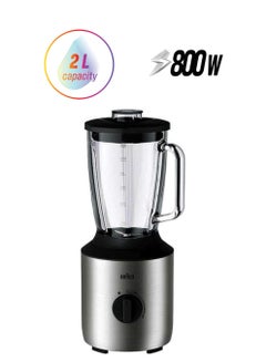 BRAUN Electric Jug Blender 800W 2 L 800 W JB3250SI Grey/Black/Clear  - Image 1