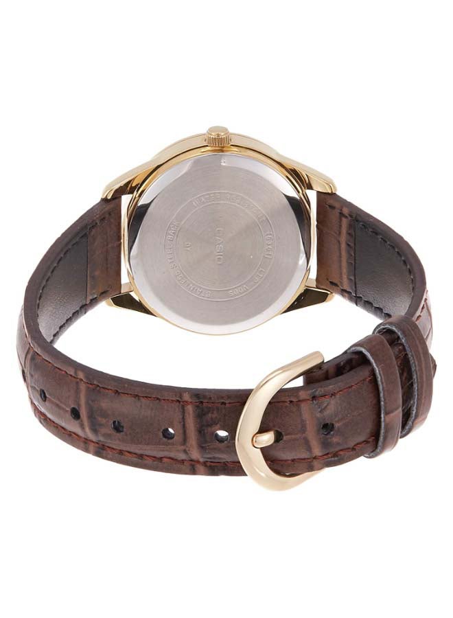 CASIO Women's Leather Analog Wrist Watch LTP-V005GL-7BUDF  - Image 2